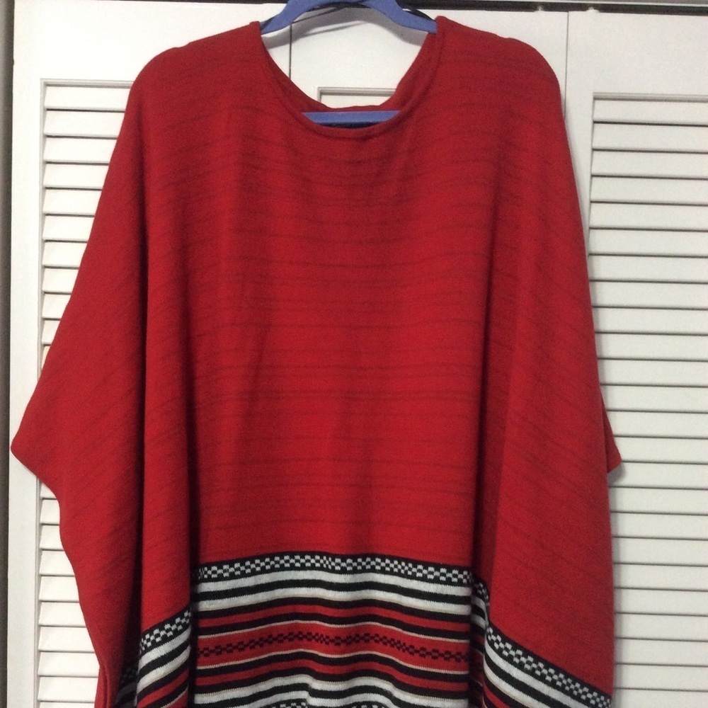 Ladies Plus Size Cape/Poncho